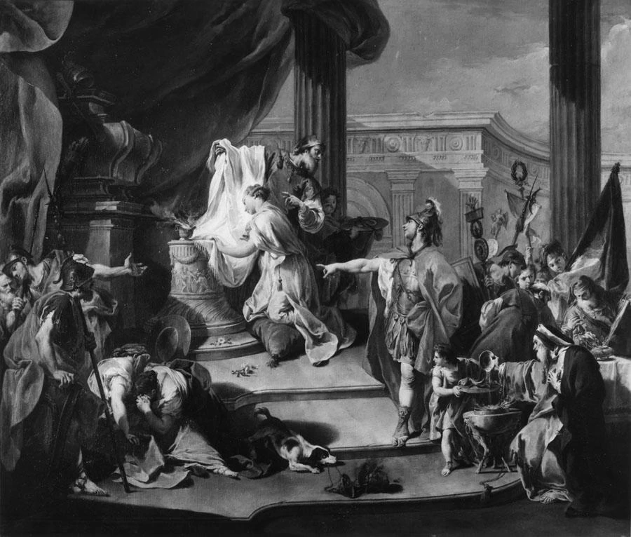   172-Giambattista Pittoni-Il sacrificio di Polissena - Monaco, Alte Pinakothek